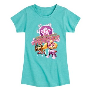 Girls' - Paw Patrol - Adventure Citys Heroes Fitted Short Sleeve Graphic T-Shirt - 1 of 4