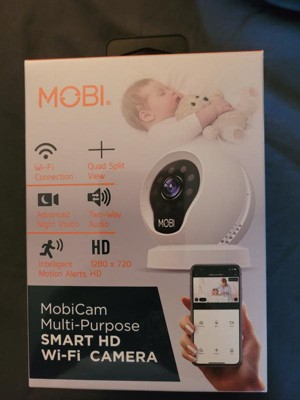 MobiCam Multi-Purpose, WiFi Video Baby Monitor - Baby Monitoring System -  WiFi Camera with 2-way Audio, Recording