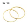 Unique Bargains DIY Craft Brass Hollow Round Jewelry Connecting O-Rings 50 Pcs - 3 of 4