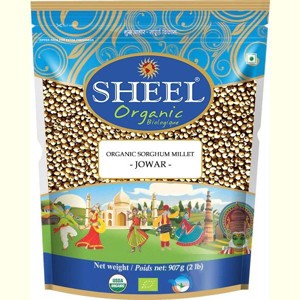 Organic Sorghum Millet - Jowar ~ Raw / Natural ~ Vegan ~ Unpolished ~ 32 oz (2 Lb) 907g ~ Sheel Brand - 1 of 2