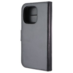Full-Grain Leather 2-in-1 Wallet Folio Case for Apple iPhone 15 Pro - Black - 1 of 1