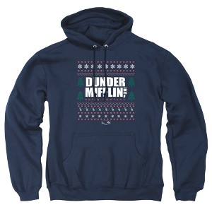 Men's The Office Dunder Mifflin Ugly Christmas Sweaters Pull-Over Hoodie - 1 of 4