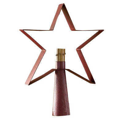 Park Designs Red Star Tree Top Lamp