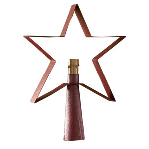 Park Designs Red Star Tree Top Lamp - 1 of 3