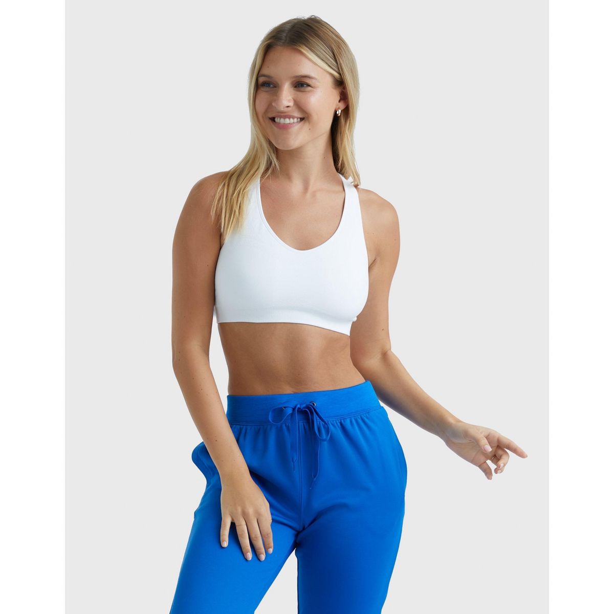 Hanes Sport Women's Seamless Racerback Sports Bra, 3-Pack - thumbnail 8