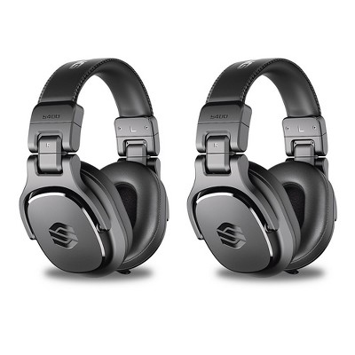 Sterling Audio Two Pair of S400 Headphones With 40 mm Drivers Black