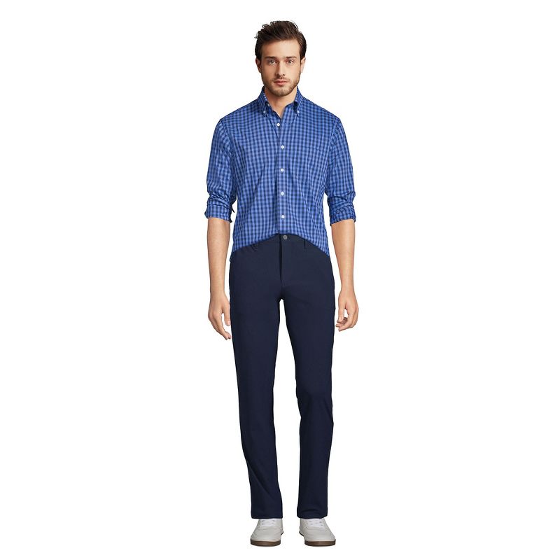 Lands' End Men's Traditional Fit Comfort-First Shirt with Coolmax Printed, 4 of 7