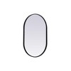 Elegant Lighting Metal Frame Oval Mirror 20x30 - 3 of 4