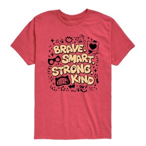 Boys' - Super Kitties - Brave Smart Strong Kind Short Sleeve Graphic T-Shirt - 1 of 4