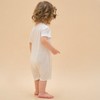 Little Plant Silky Soft TENCEL™ Modal Lightweight Jacquard Romper - White Panda - 3 of 4