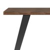 Solid Acacia Hardwood and Metal Flat Top Modern Industrial Desk with Wide Desk Surface and Accommodates Multiple Monitors and Multipurpose Use - 4 of 4