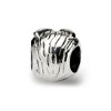 Black Bow Jewelry Sterling Silver Owl Head Bead Charm - 2 of 4