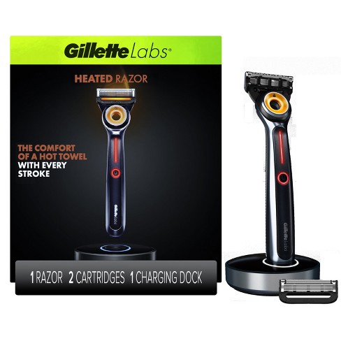 Gillette Labs Heated Razor With 2 Razor Blade Refills & Charging