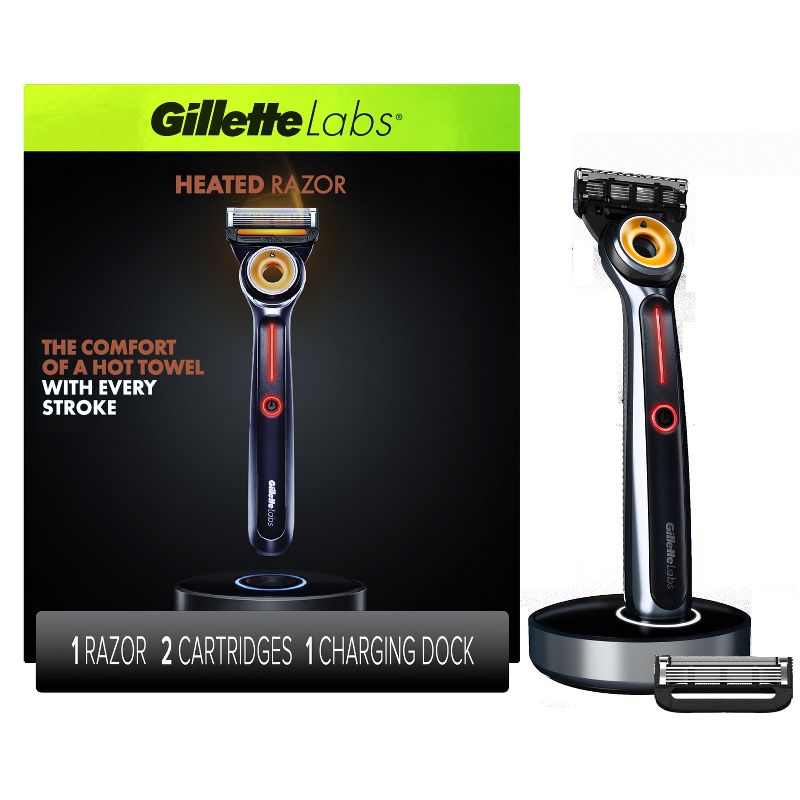 Gillette Labs Heated Razor with 2 Razor Blade Refills &#38; Charging Dock Starter Kit - 4ct, 1 of 17