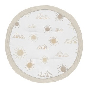 Sweet Jojo Designs Boy or Girl Gender Neutral Unisex Baby Tummy Time Playmat Desert Sun Beige Taupe and Gold - 1 of 4