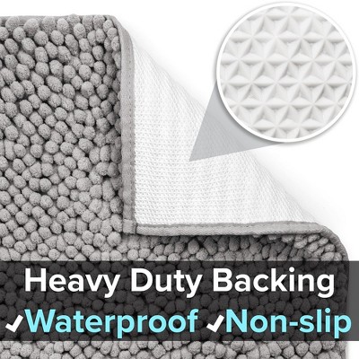 Gray Medium Waterproof Non-Slip Cat Litter Mat