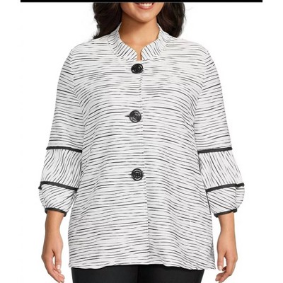 Tailored Multi-Stitch Jacquard Knit Jacket