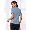 INSPIRE CHIC Women's Notch Lapel Collar One Button Office Formal Short Sleeve Blazer - 4 of 4