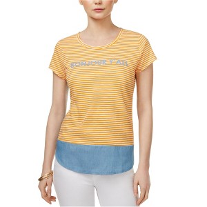 maison Jules Womens Bonjour Y'All Graphic T-Shirt - 1 of 1