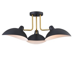 CLAXY Farmhouse Multi-Directional Ceiling Spot Light Matte Black - 1 of 4