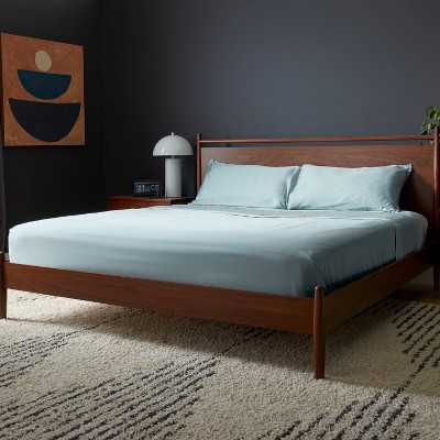 Ether Blue King Cotton Luxury Sheet Set