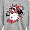 Boys' - Instant Message - Snowman Sled Christmas Long Sleeve Graphic T-Shirt - 2 of 4