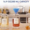 Coffee Syrup Dispenser Set – 4 Glass Bottles with Gold Pumpers and Labels, 16.9 oz (500 ml) Each, Precise Pouring for Coffee Shops & Home Bar - 2 of 4