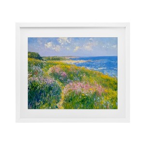 Stupell Industries Impressionist Smudged Coast Framed Print Under Glass - 1 of 4