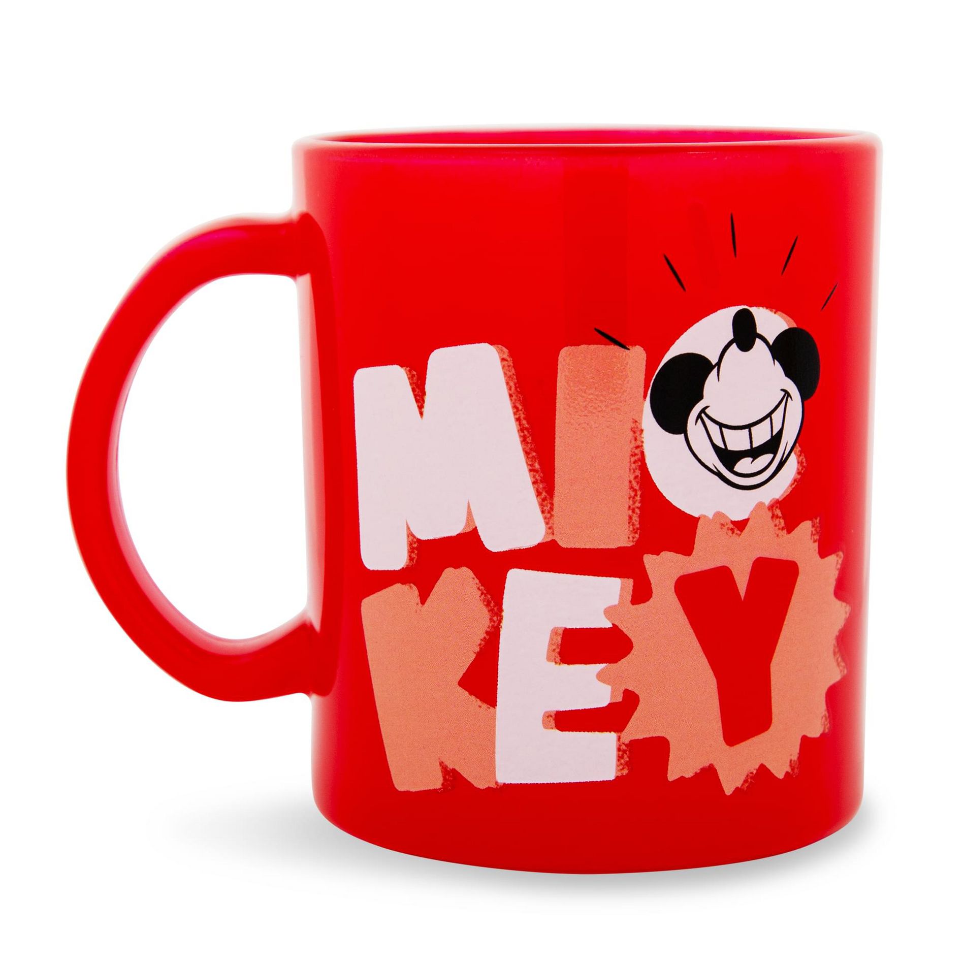 Silver Buffalo Disney Mickey Mouse Thumbs-Up Glass Coffee Mug | Holds 18 Ounces