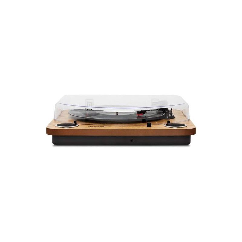 ION IT94BK Premier LP Bluetooth Wireless USB Turntable with USB Recording (Brown), 2 of 6