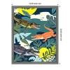 Amanti Art Three Crocodiles by Uma Gokhale Framed Canvas Wall Art - 3 of 4