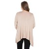 24seven Comfort Apparel Women's Plus Elbow Length Open Cardigan - 3 of 4