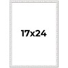 PosterPalooza | Textured White Picture Frame - UV Acrylic, Foam Board Backing, Hanging Hardware - 2 of 4