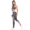 Women's Cut Out Back Mesh Sports Bra & Leggings Set - White Mark - 3 of 4