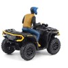 Can-Am Outlander XT-P 1000R ATV Iron Gray and Neo Yellow with Driver Figure 1/32 Diecast Model by BRP Models - 3 of 4