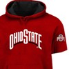 NCAA Ohio State Buckeyes Men's Big & Tall Short Sleeve Fleece Hooded Sweatshirt - 3 of 3