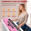 SUGIFT 61-Key Light-Up Electronic Keyboard Piano with Stand, Professional Piano Sound, Teaching Mode & 200 Tones for Kids, Beginners & Adults - 2 of 4