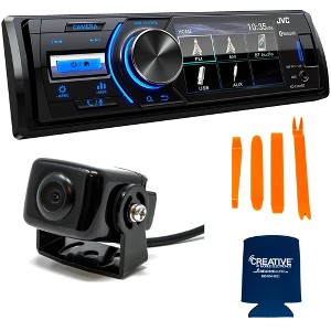 JVC KD-X560BT 1-DIN Power Sports Digital Media Receiver 3 Inch LCD Display compatible with Front Camera - 1 of 4