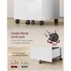 Generic 2-Drawer File Cabinet, Small Rolling Filing Cabinet for Home Office, Printer Stand, - 3 of 4