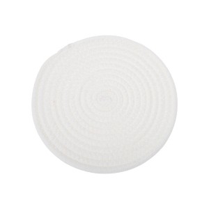 Unique Bargains Trivet Round Rope Woven Mat Cotton Non-woven Fabric 7.87"x7.87"x0.31" - 1 of 3