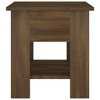 vidaXL Engineered Wood Coffee Table with Storage Shelf - Compact Living Room Table - Brown Oak Finish - Modern Design - 15.7"x15.7"x16.5" - 4 of 4