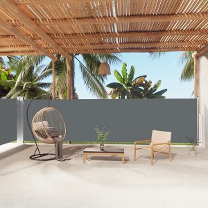 vidaXL Retractable Side Awning Anthracite 63"x393.7" - 1 of 4