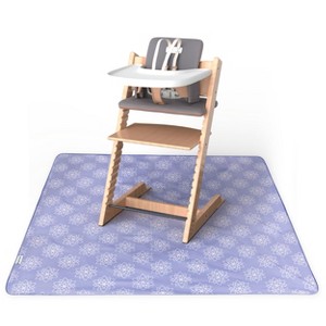 Tiny Twinkle Mess-Proof Splat Mats for Under High Chairs or Table Cover for Art Projects for Baby and Toddler (51" x 51") - 1 of 4