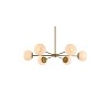 Elegant Lighting Briggs 36 inch pendant in brass with white shade - image 3 of 4