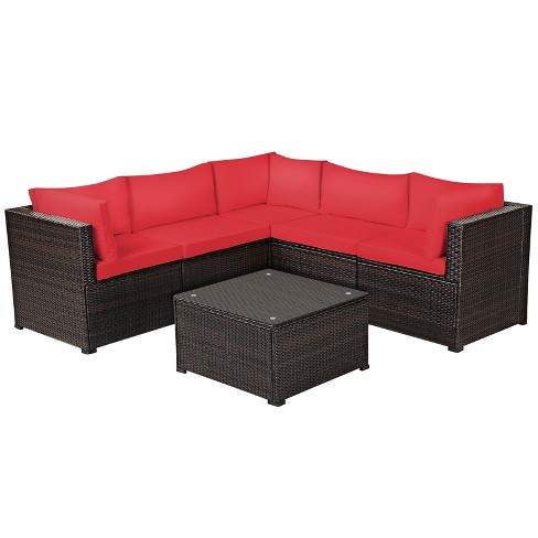 7pc Outdoor Rattan Wicker Furniture Set - Captiva Designs