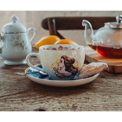 Disney Beauty and the Beast Bone China Teacup and Saucer Set