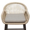 Arceso Outdoor Bar Stools Set of 3, 26.8" H Rattan Outdoor Counter Height Bar Stools, Woven Rope Backrest with Aluminum Legs - 2 of 4