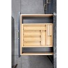 Expandable Bamboo Utensil Drawer Organizer, Wooden Utensil Tray, Non-Slip, Durable Cutlery Divider for Kitchen Flatware & Utensils - 3 of 4