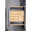 Expandable Bamboo Utensil Drawer Organizer, Wooden Utensil Tray, Non-Slip, Durable Cutlery Divider for Kitchen Flatware & Utensils - image 3 of 4