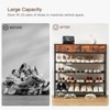 USIKEY Shoe Rack, 5 Tier Shoe Storage Organizer with 2 Drawers, Metal Shoe Shelf for 16-20 Pairs of Shoes - 4 of 4
